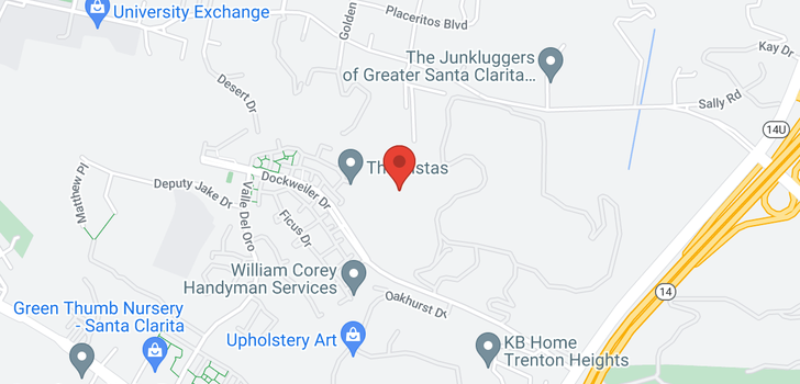 map of 12345 Dockweiler Drive Newhall, CA 91321